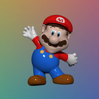 Small Super Mario - 3D Model 3D Printing 348581