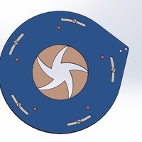 Rotating iris mechanism-5 blades-bar-circle - Thumbnail 1