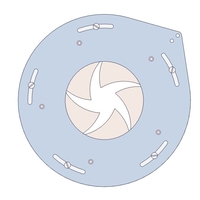 Rotating iris mechanism-5 blades-bar-circle - Thumbnail 2
