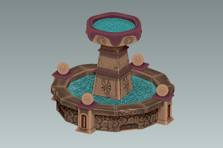 Fountain - 3D Model 3D Print 348698