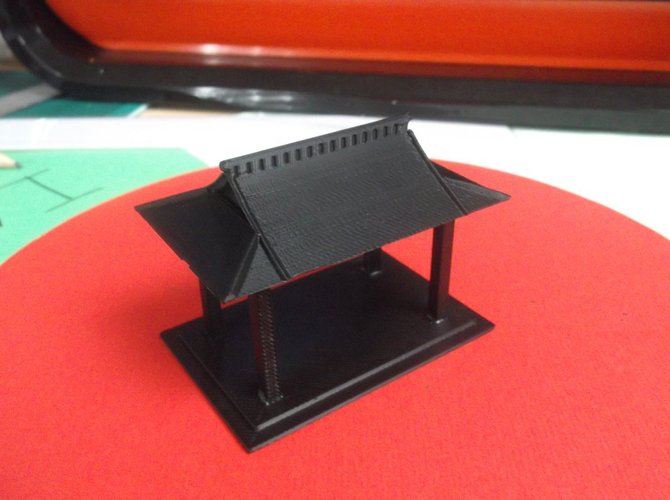 Bird table feeder Japanese inspired 3D Print 34870