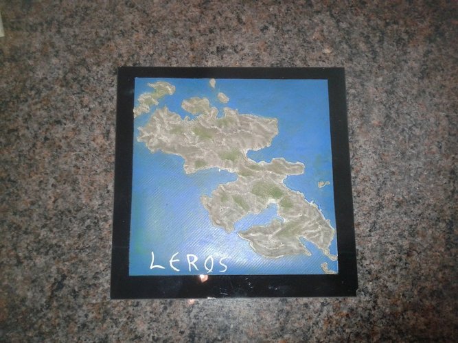 Leros Greek Island 3D Print 34883