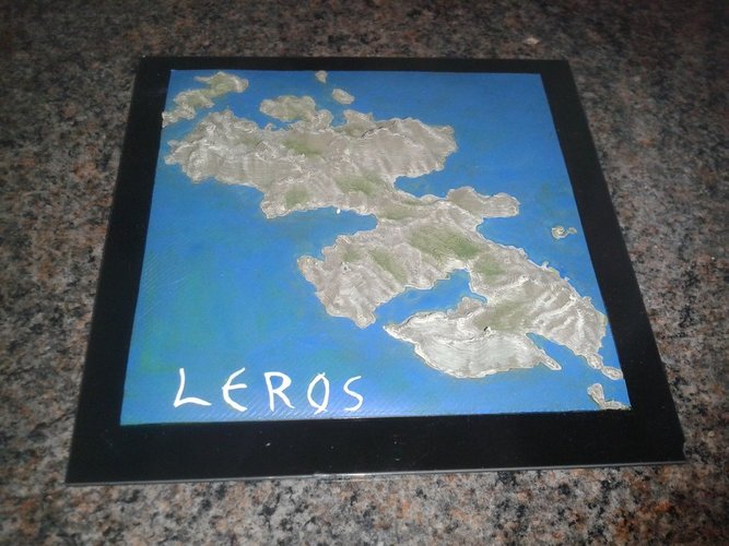 Leros Greek Island 3D Print 34885