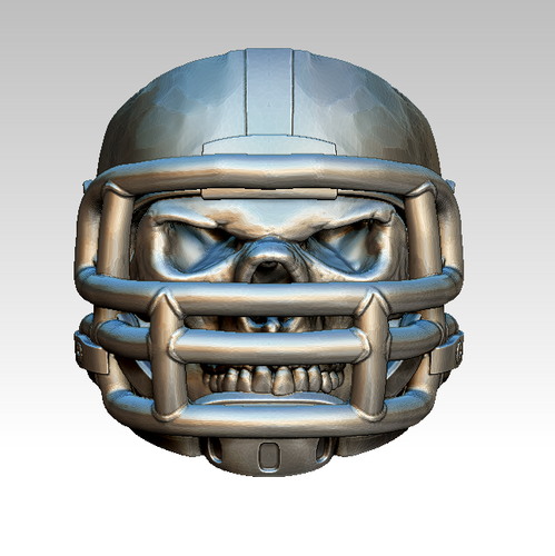 Cool Angry Skull American Football Jewel Ring 3d print 3D Print 348855