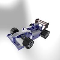 Small Another F1 style Car 3D Printing 34910