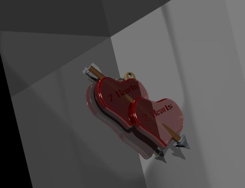 2 Hearts pendant