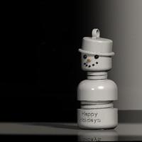 #MakerBotOrnaments ,Snowy the springy snowman - Thumbnail 2