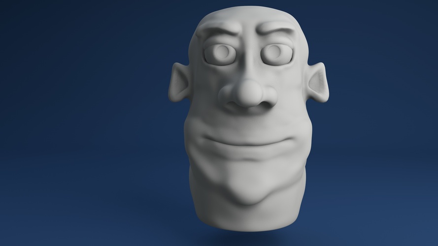 Face Finger Puppet (Version 05) 3D Print 3494