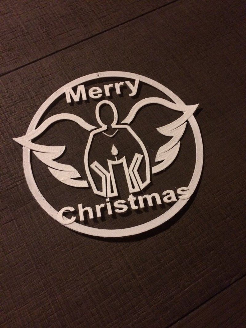Merry Christmas angel on triple d3 foil