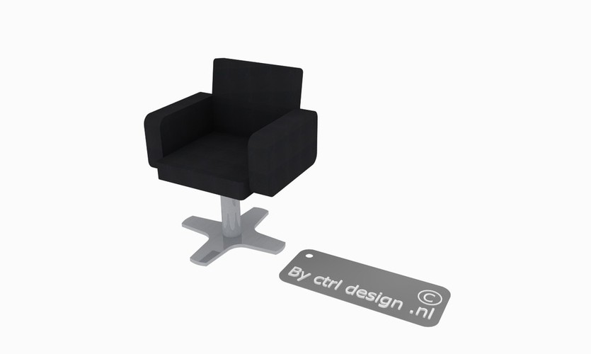 hairdresser chair 3D Print 35317