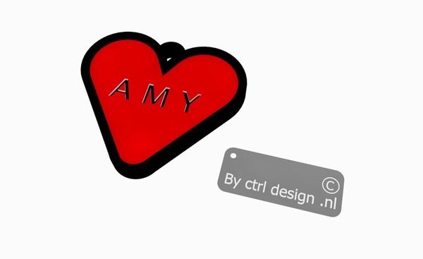 hart shape key chain