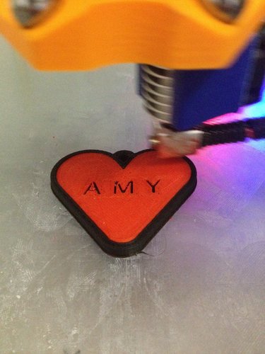 hart shape key chain 3D Print 35328