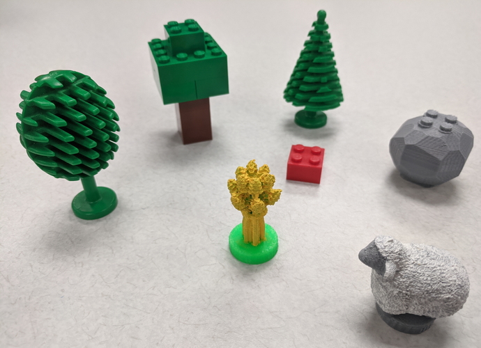 Lego-style Settlers of Catan 3D Print 353542