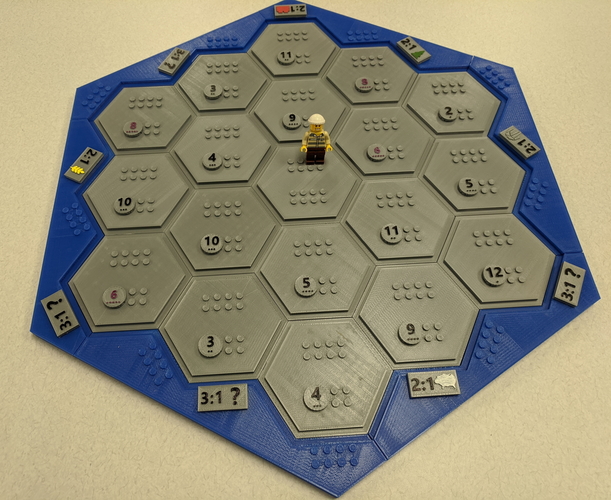 Lego-style Settlers of Catan 3D Print 353545