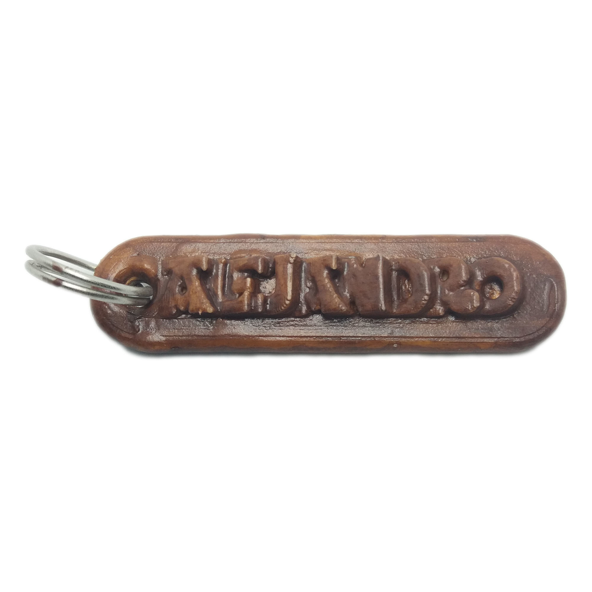 ALEJANDRO Personalized keychain embossed letters 3D Print 353987