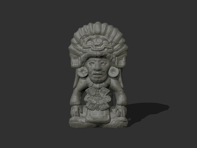 3D Printed Aztec Sculpture by zbrushingmx Pinshape