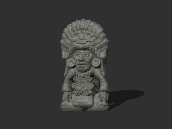 3D Printed Aztec Sculpture by zbrushingmx Pinshape