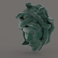 Small GORGON MEDUSA 3D Printing 354059