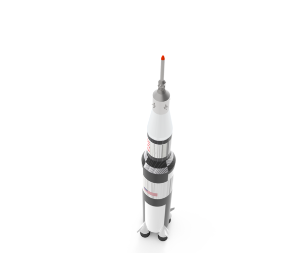 Saturn V Apollo 11 3D Print 354072