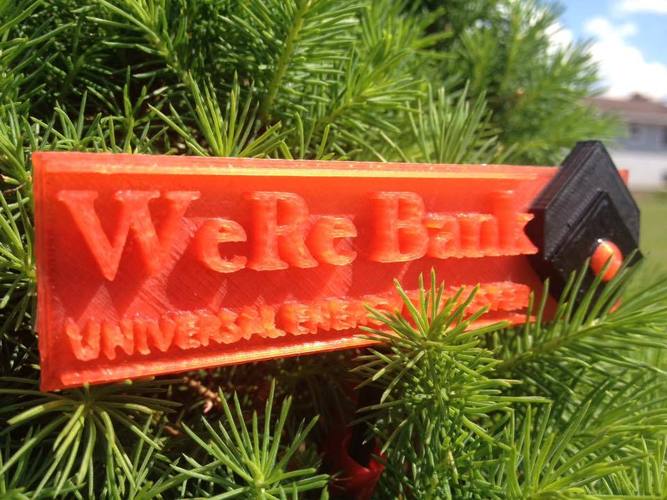 WeRe Bank logo 3D Print 35418