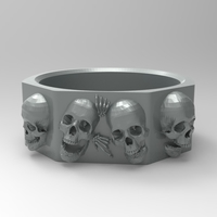 Skull ring - Thumbnail 2