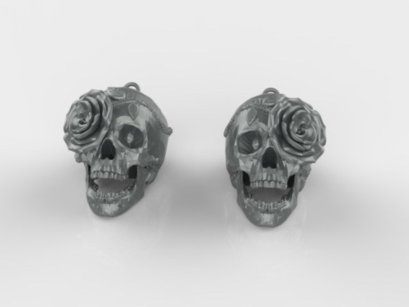 Skull earrings