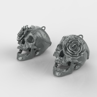 Skull earrings - Thumbnail 2