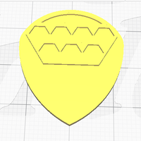 Small Guitar pick 3D Printing 354322