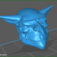Small goblin head1 3D Printing 354535