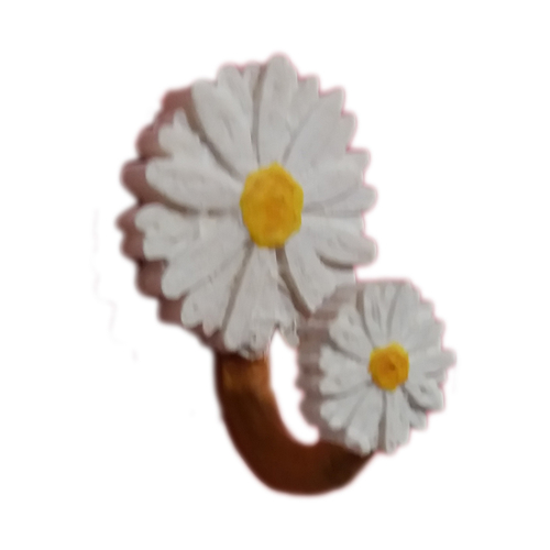 Hook with daisies 3D Print 354606