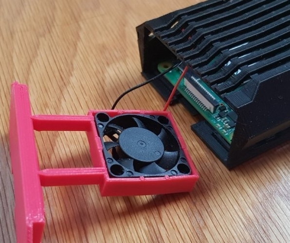 Raspberry Pi 4 case with ICE Tower, Stand and SSD drive 3D Print 354777
