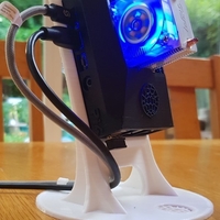 Raspberry Pi 4 case with ICE Tower, Stand and SSD drive - Thumbnail 4