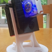 Raspberry Pi 4 case with ICE Tower, Stand and SSD drive - Thumbnail 6