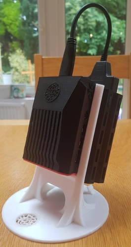 Raspberry Pi 4 case with ICE Tower, Stand and SSD drive 3D Print 354781
