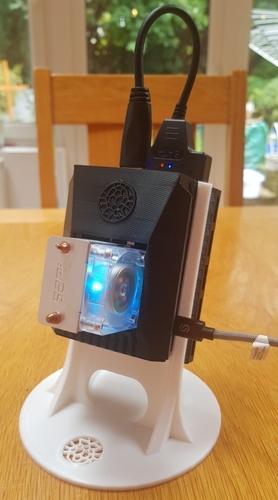 Raspberry Pi 4 case with ICE Tower, Stand and SSD drive