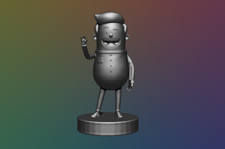 Cartoon Character - 3D Model 3D Print 354881