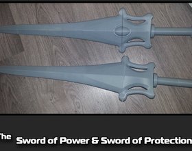 3D Printed Dragonfang Valkyrie's Sword by Jonathan Bowen