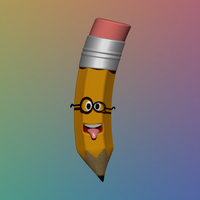 Stylized Cartoon Pencil - 3D Model - Thumbnail 1