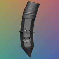Stylized Cartoon Pencil - 3D Model - Thumbnail 3