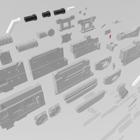 KURUK Blaster Rifle - Knight of Ren - inspired by Star Wars - Thumbnail 2