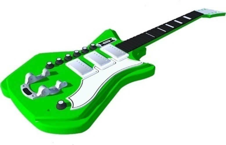 Electric guitar, Airlaine 3P-DLX 3D Print 355115