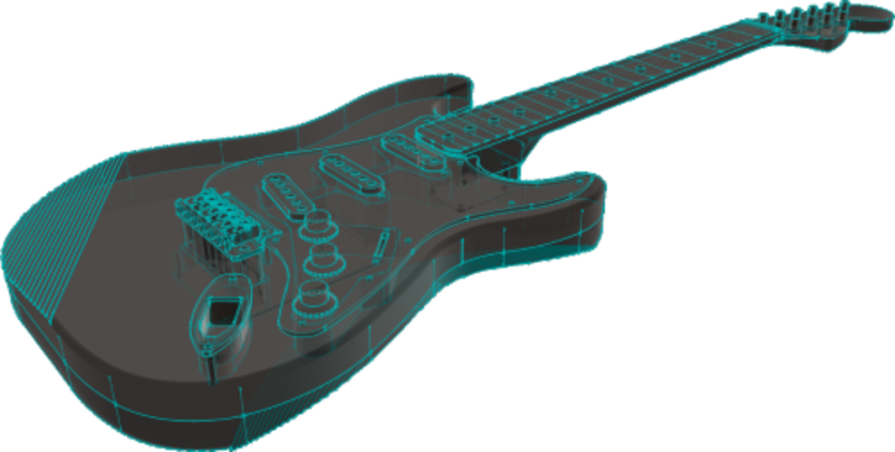 Electric guitar Fender Stratocaster 3D Print 355126