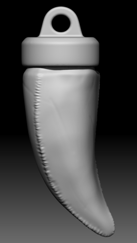 T - Rex teeth pendant  (1 extra variation free) 3D Print 355309