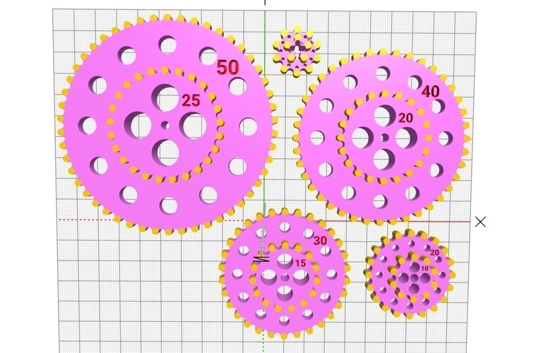 Dual cogs 3D Print 355354