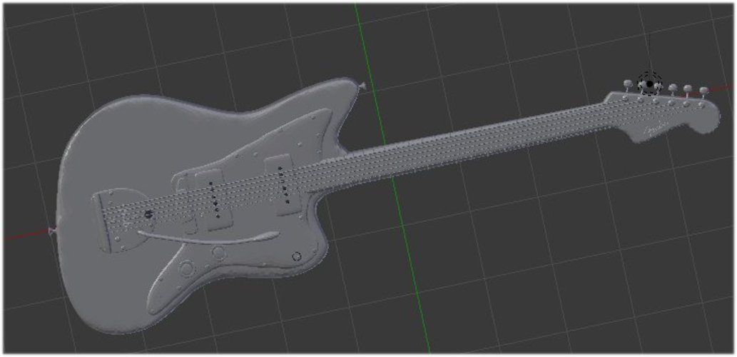 guitar fender jazzmaster 3D Print 35536