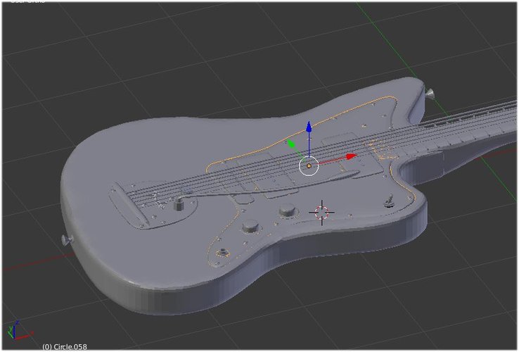 guitar fender jazzmaster 3D Print 35537