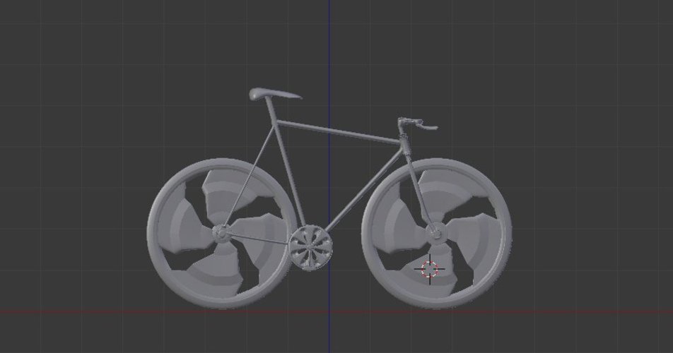 fixed bike negative slooping // bicicleta fixed de slooping nega 3D Print 35541