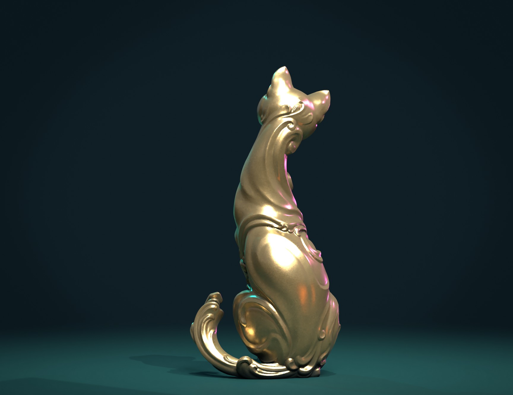 Cat figurine 3D Print 355416