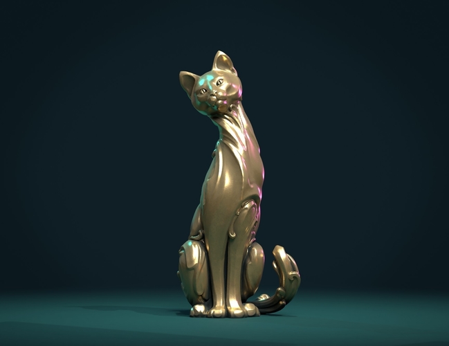 Cat figurine 3D Print 355418