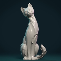 Small Cat figurine 3D Printing 355420